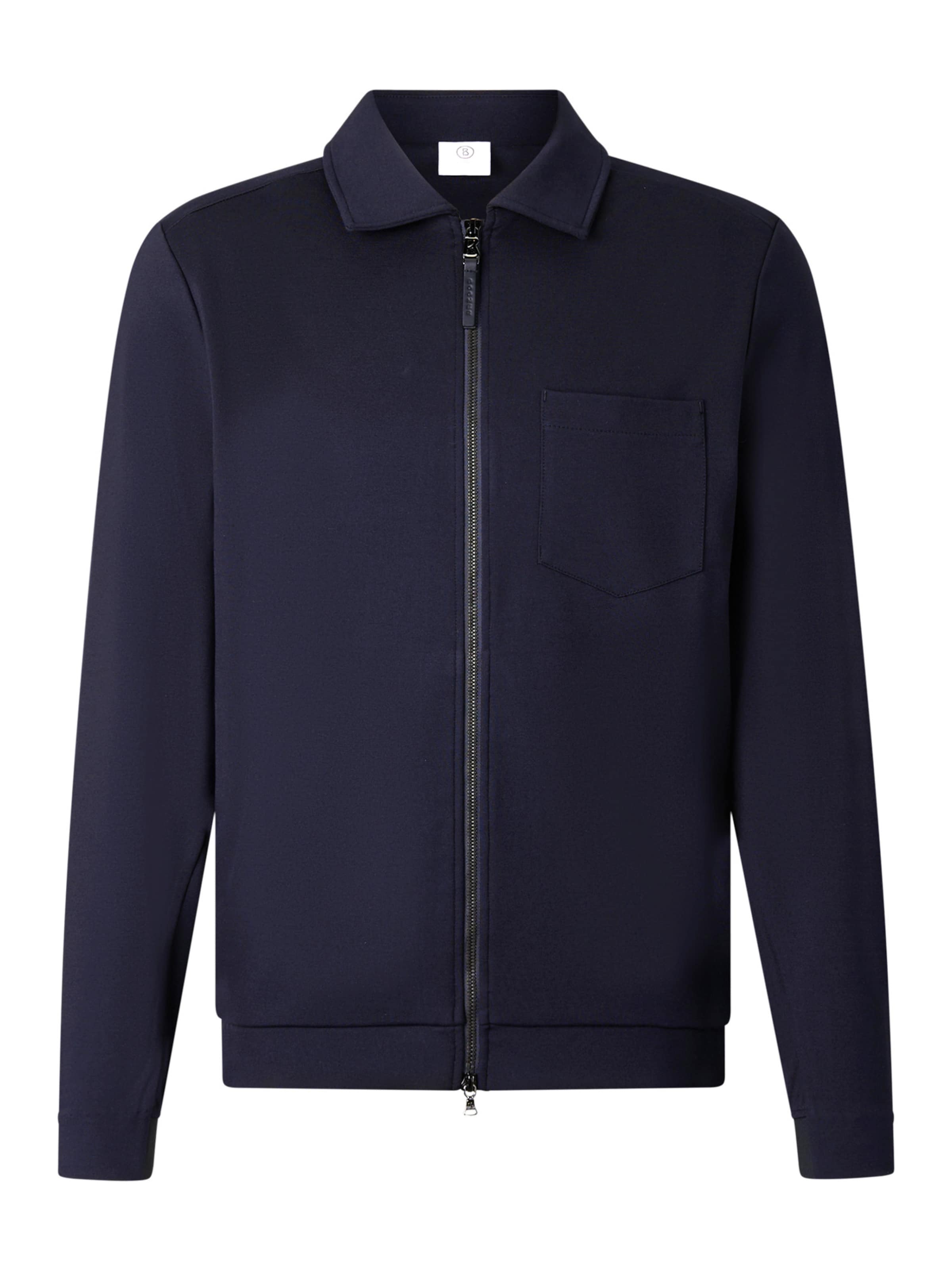 BOGNER Sweatjacke 'Ringo' in Blau: Vorderseite