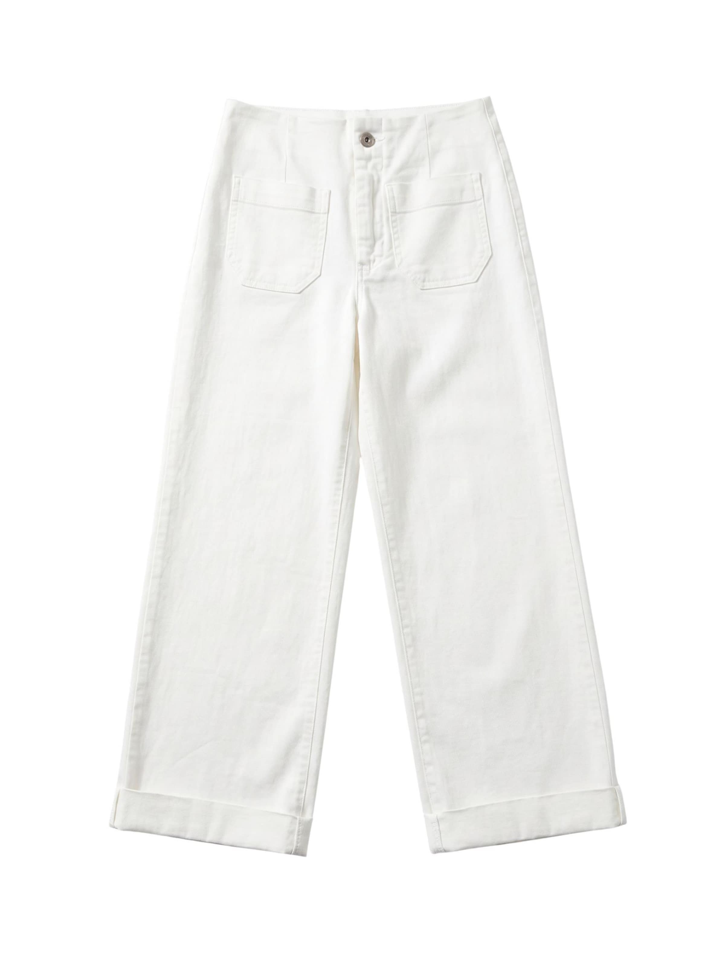 HOPE Wide Leg Jeans in Weiß: Vorderseite