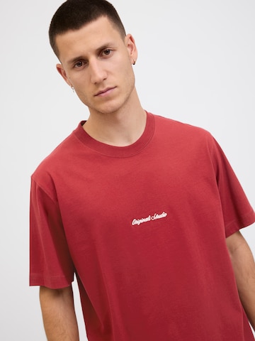 JACK & JONES Shirt 'JORNORREBRO' in Red