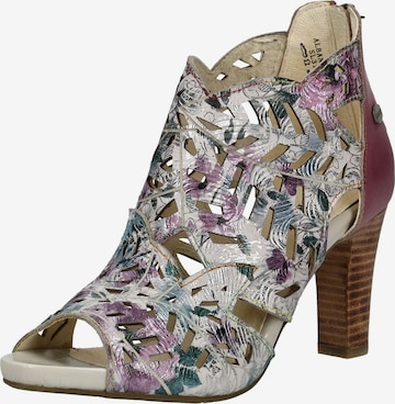 Escarpins à plateforme Laura Vita en argent : devant