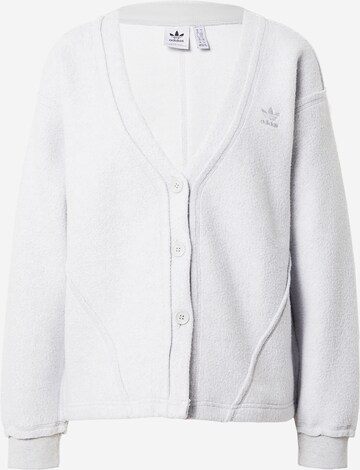 ADIDAS ORIGINALS Fleecejacke 'Loungewear' in Grau: predná strana