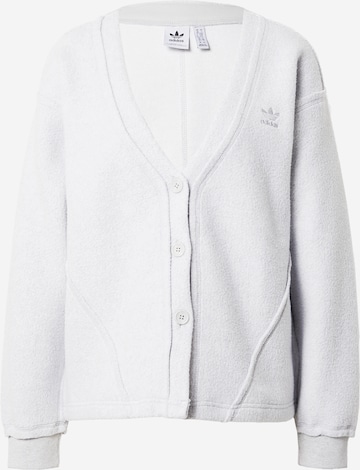 ADIDAS ORIGINALS Fleece jacket in Grey: front