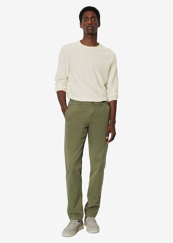 Marc O'Polo Tapered Chino Pants 'OSBY' in Green