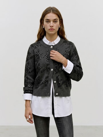 VERO MODA Cardigan 'VMNEW ZUZU' i grå: forside