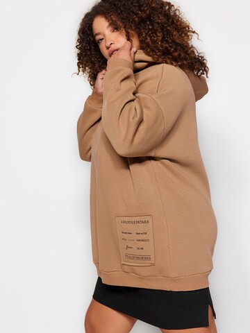 Trendyol Curve Sweatshirt i brun