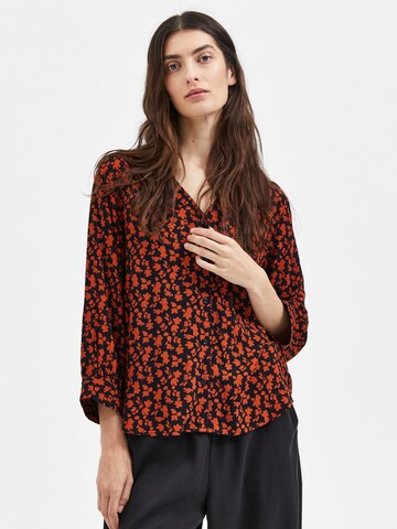 SELECTED FEMME - Blusa 'LEIA' em vermelho