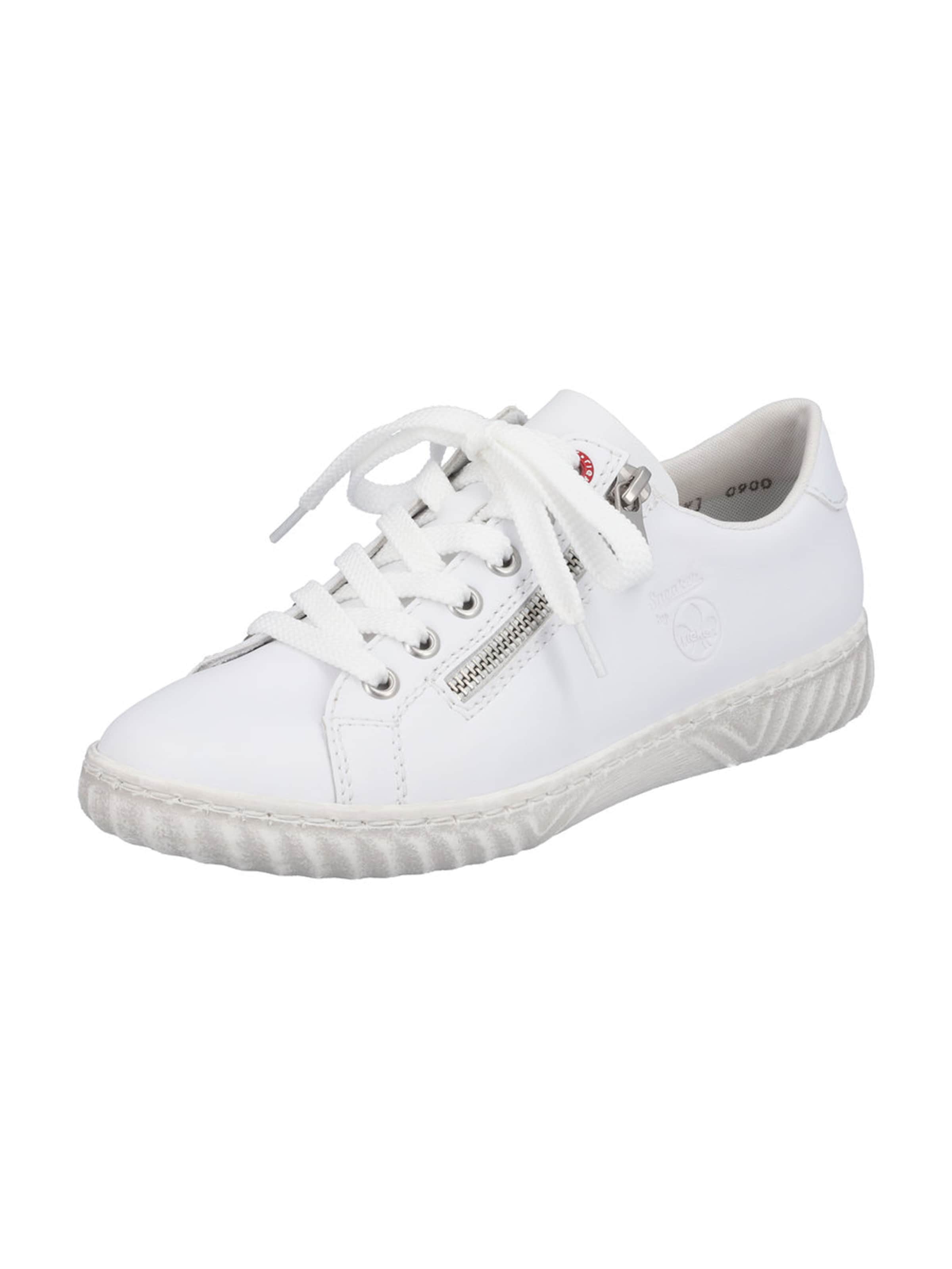 balta Rieker Batai su raišteliais: priekis