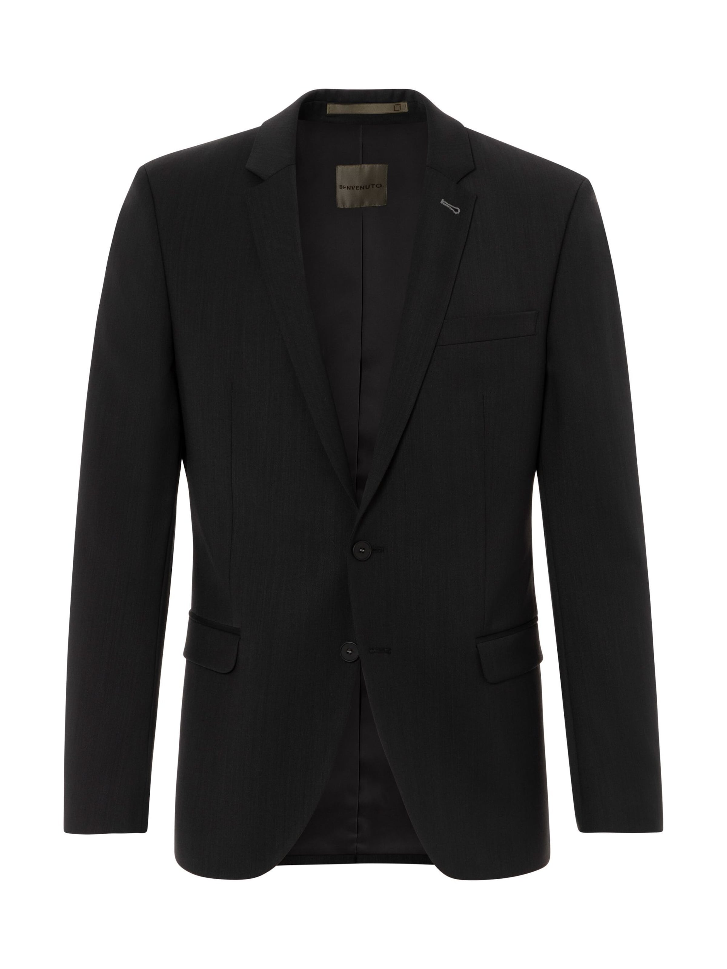 BENVENUTO Slim Fit Business-Sakko 'Othello' in Schwarz: Vorderseite
