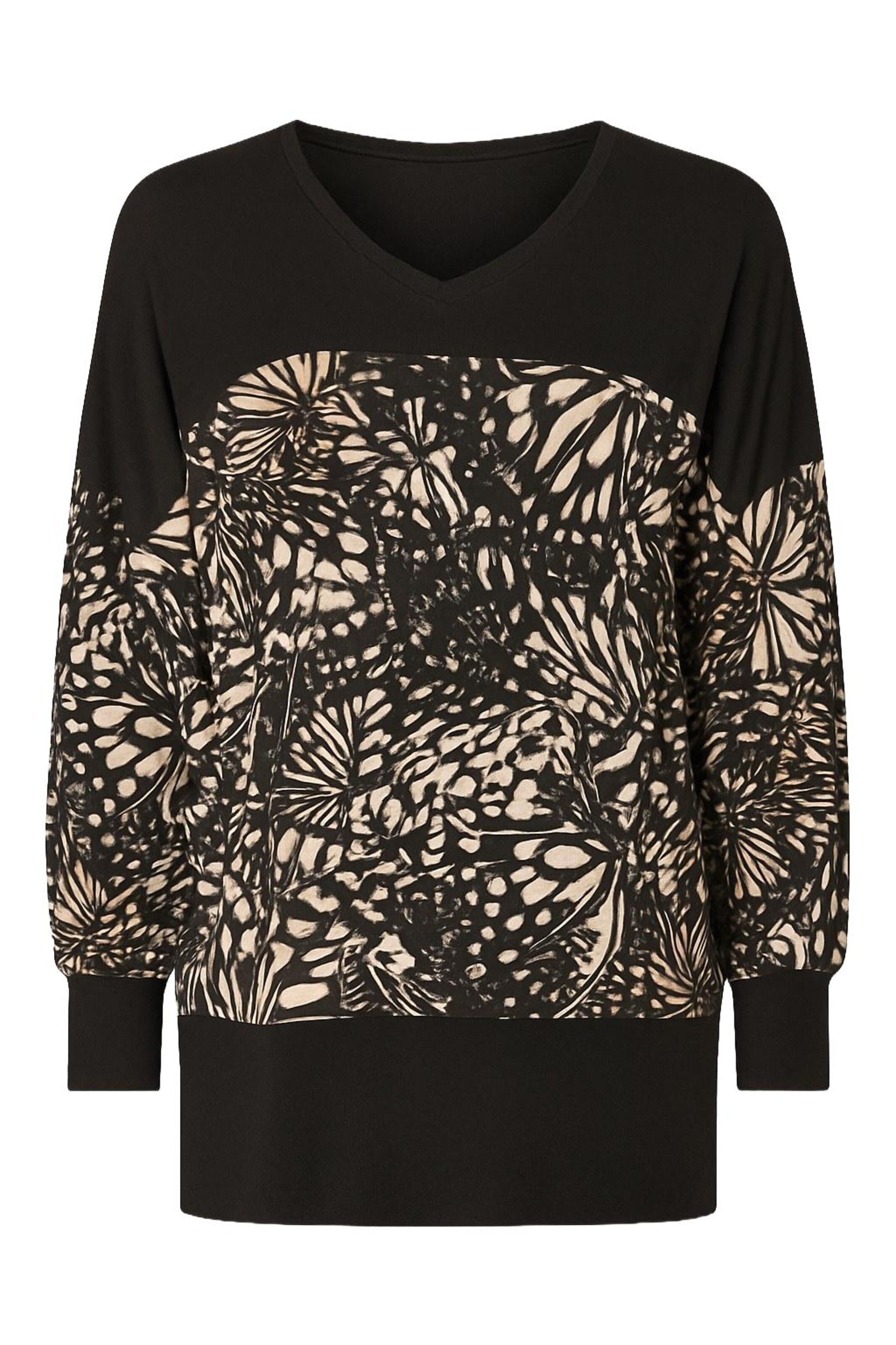 Stil Diva Shirt in Zwart: voorkant