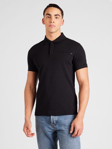 Tricou 'NOLAN' de la GUESS pe negru: față