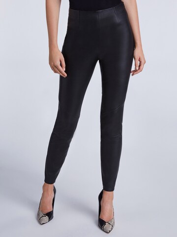 Skinny Leggings di SET in nero: frontale