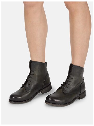 Felmini Wide Fit Lace-Up Ankle Boots in Brown
