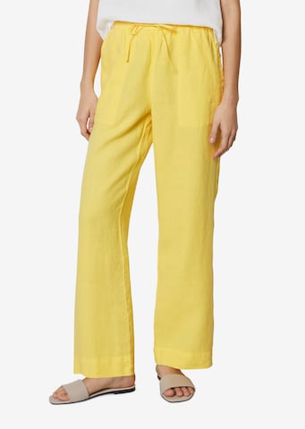 Loosefit Pantalon Marc O'Polo en jaune : devant