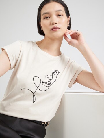 Lindex T-Shirt 'Nelly' in Beige