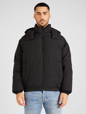 UNITED COLORS OF BENETTON Winter jacket in Black: front