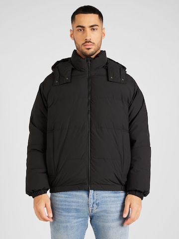 UNITED COLORS OF BENETTON Zimní bunda – černá: přední strana