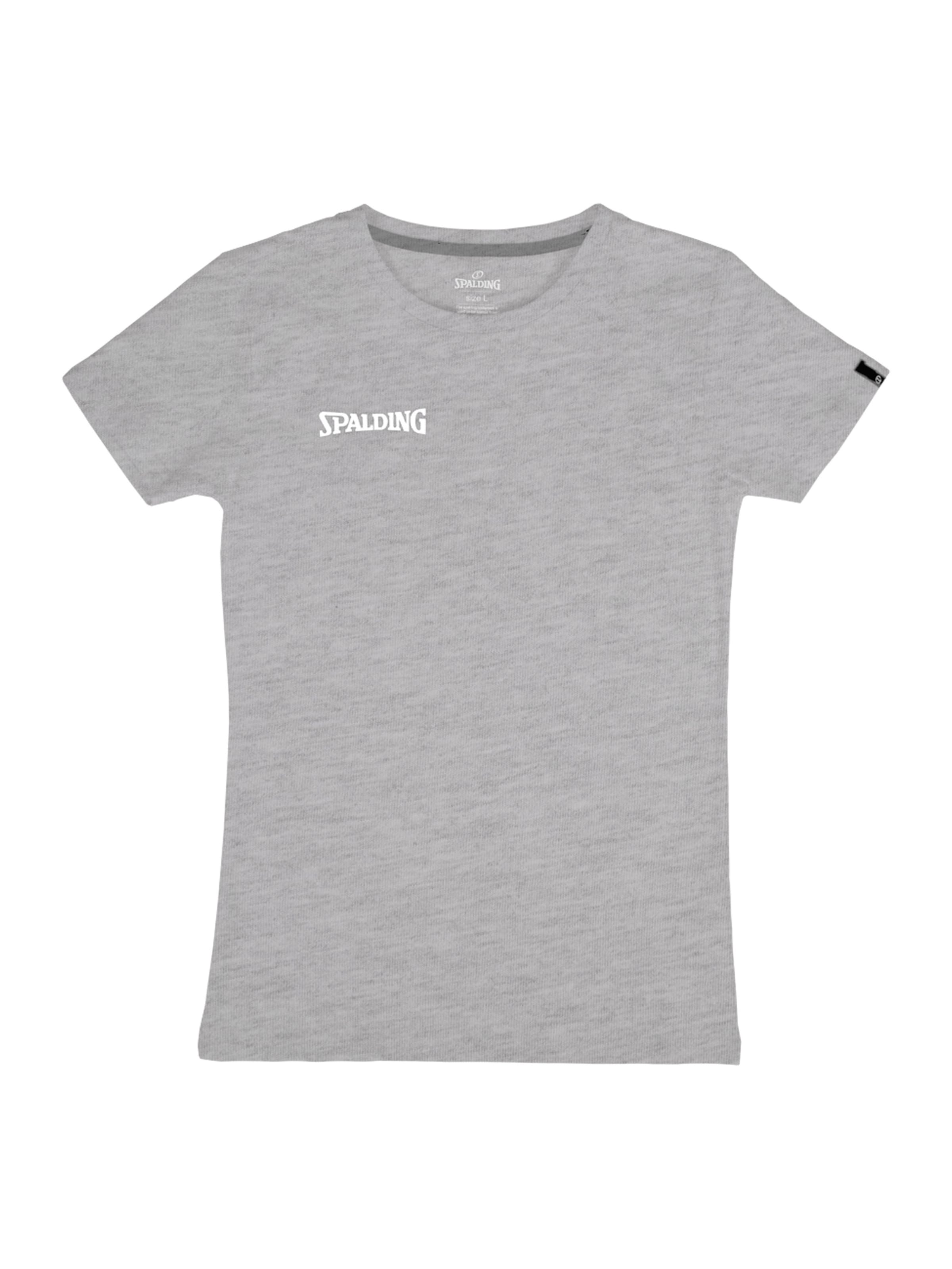 Tricou funcțional 'Essential' de la SPALDING pe gri: față