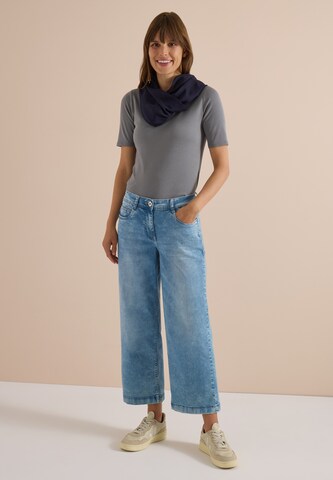 CECIL Loop-Schal in Unifarbe in Blau
