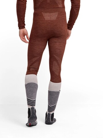 FALKE Regular Workout Pants in Brown