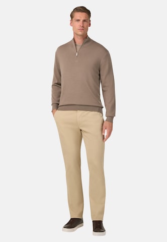 Boggi Milano Sweater 'Merino' in Brown