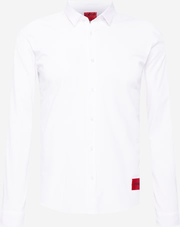 Coupe slim Chemise 'Ero3' HUGO Red en blanc : devant