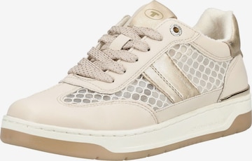Baskets basses TOM TAILOR en beige : devant