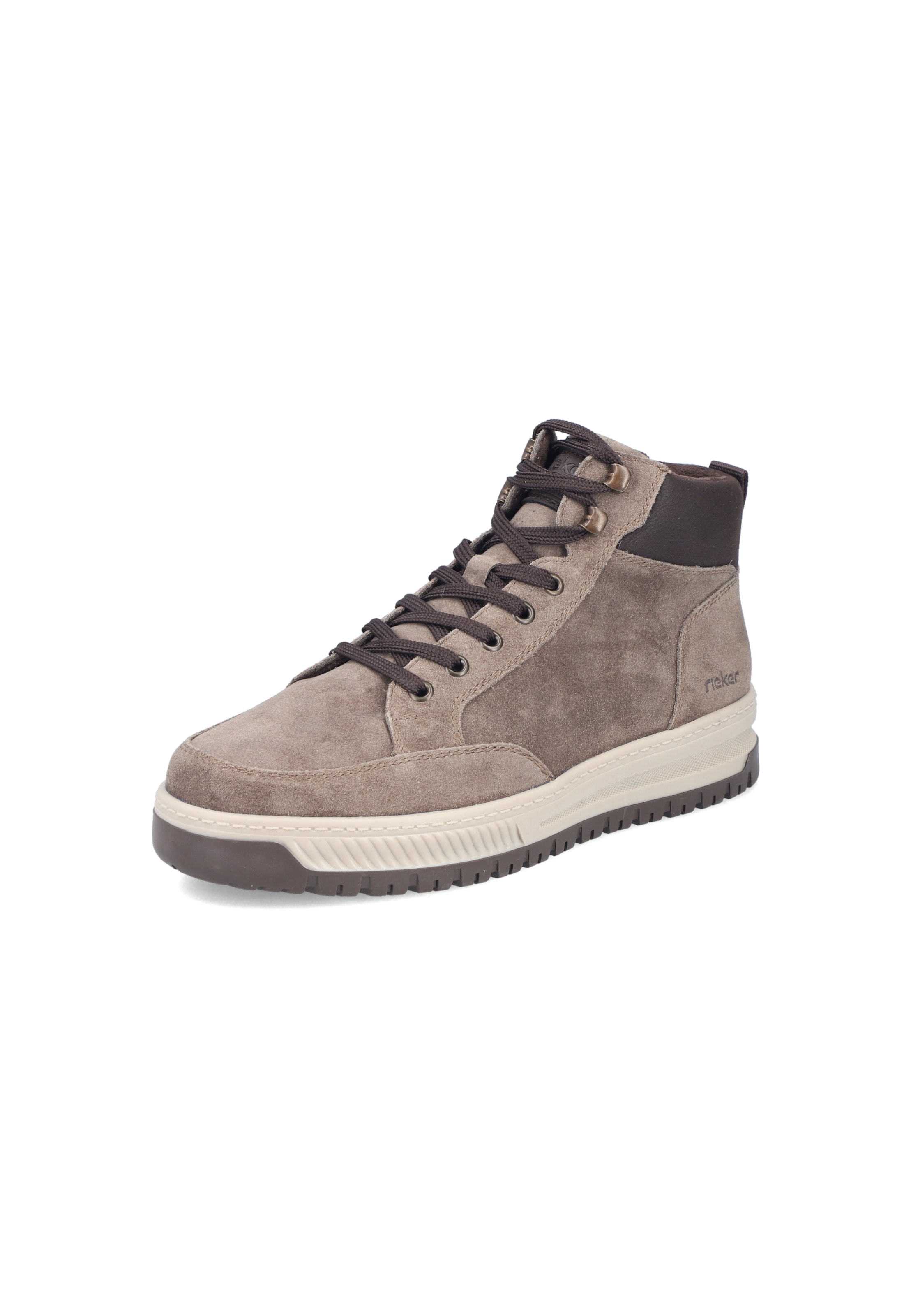Rieker Schnürboots ' 38549 ' in Beige: Vorderseite