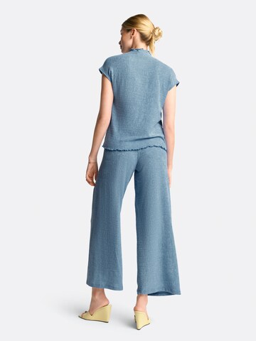 Rich & Royal - Pierna ancha Pantalón en azul