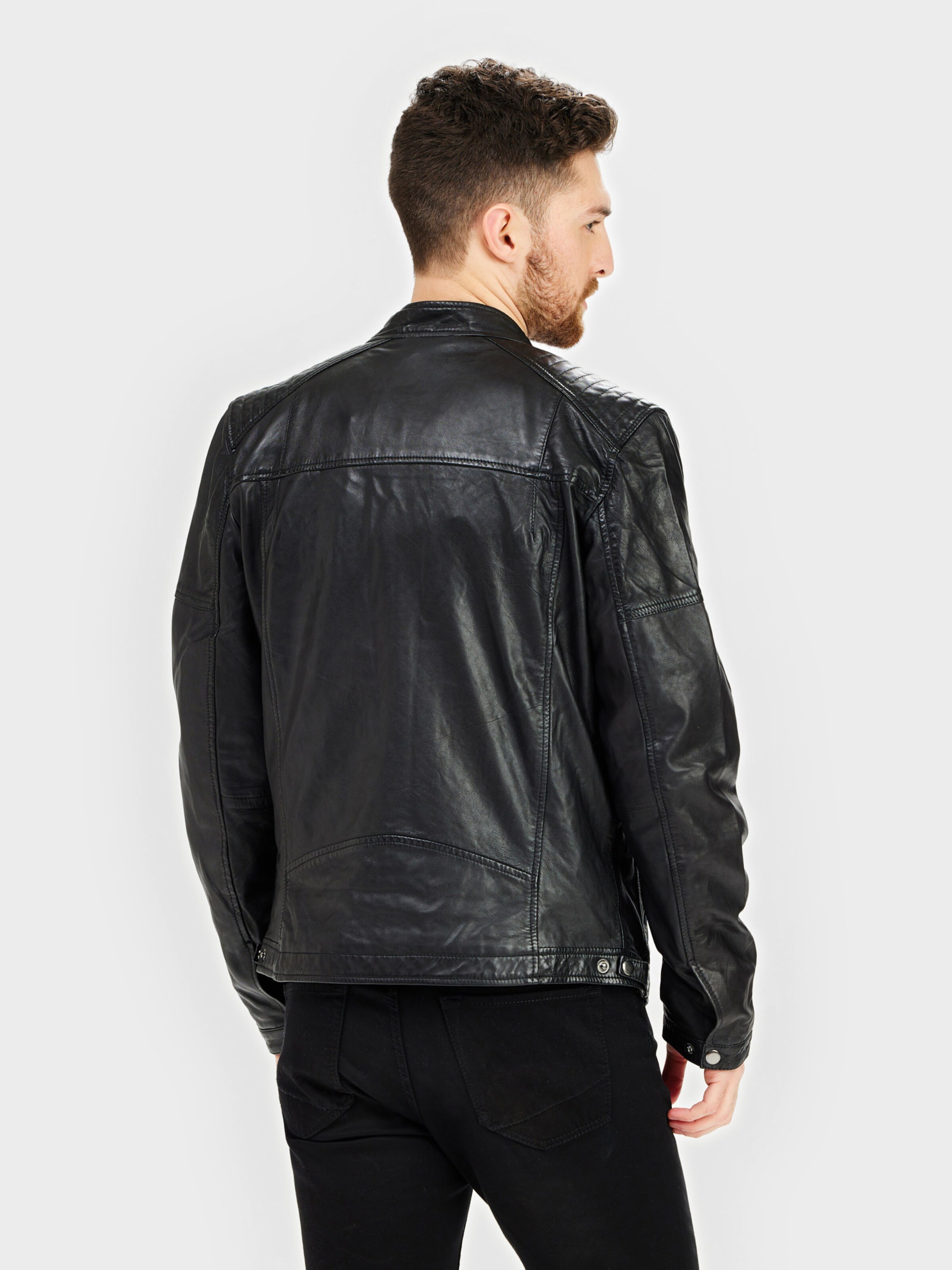 Männer Große Größen Notyz Übergangsjacke 'NoStockholm' in Schwarz - BU25930 Männer Große Größen Notyz Übergangsjacke 'NoStockholm' in Schwarz - BU25930