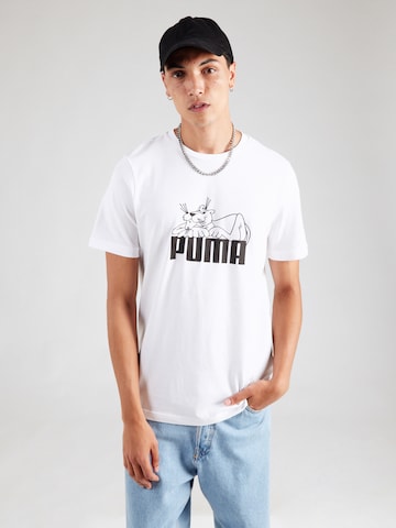 PUMA Μπλουζάκι 'GRAPHIC Super Puma' σε λευκό: μπροστά