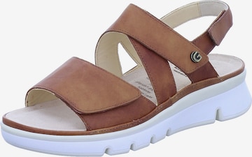 Ganter Sandale 'Gianna' in Braun: Vorderseite