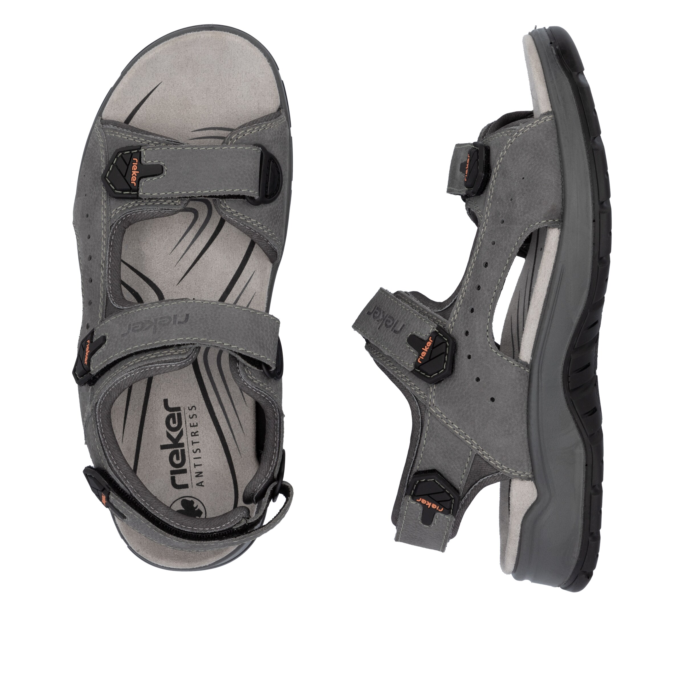 Sandales de randonnée Rieker en gris