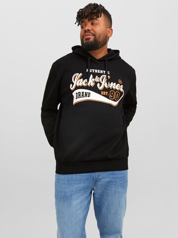 Sweat-shirt Jack & Jones Plus en noir : devant