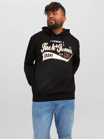 Sweat-shirt Jack & Jones Plus en noir : devant