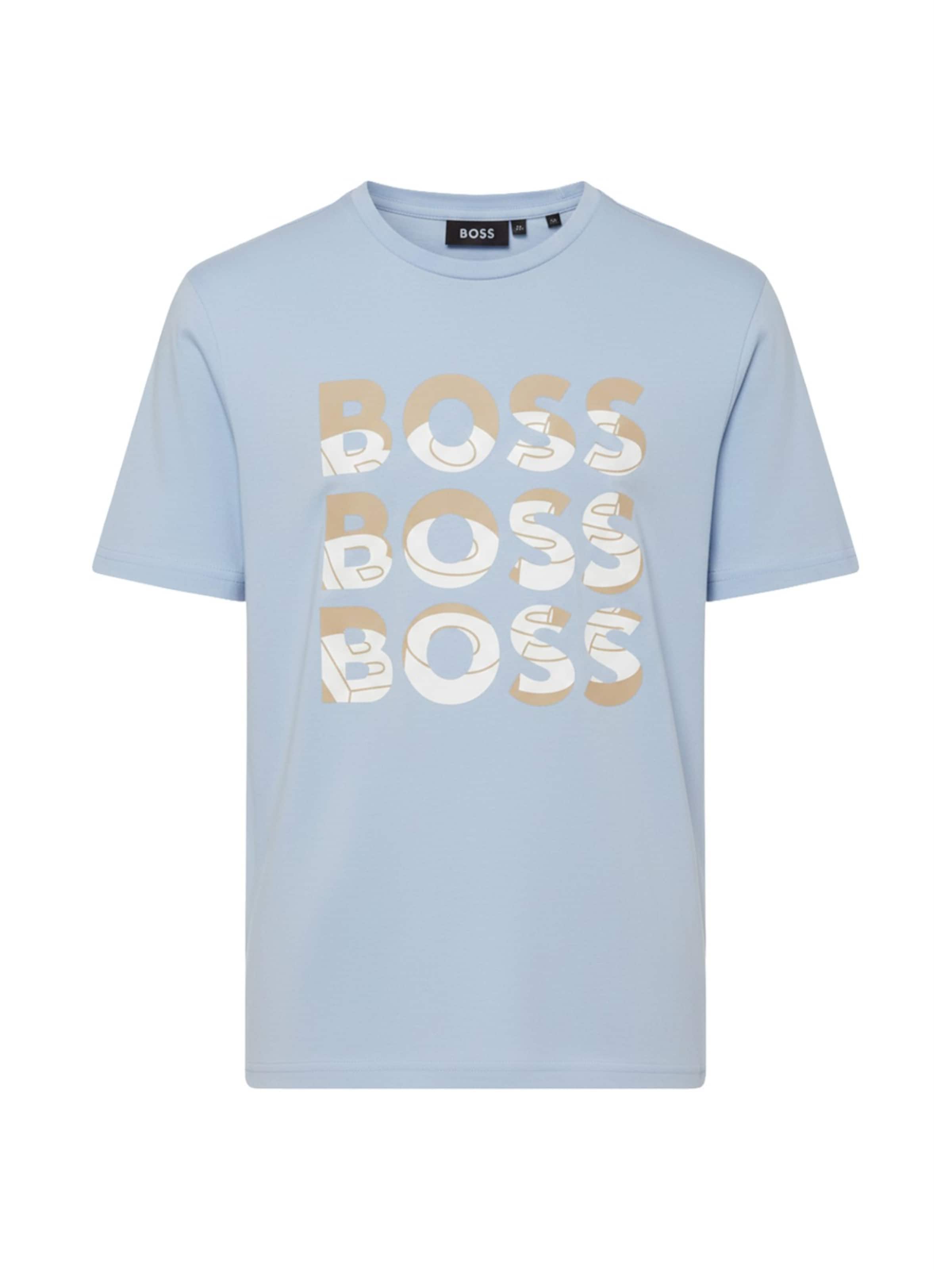 BOSS Shirt in Blauw: voorkant