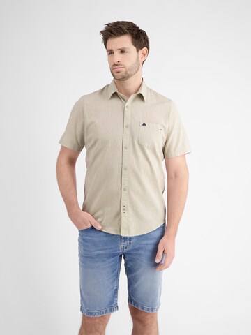 LERROS Regular fit Button Up Shirt in Beige: front