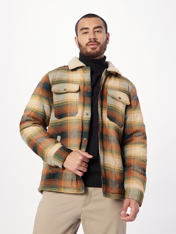 Iriedaily Between-Season Jacket 'Young Fella' in Brown: front