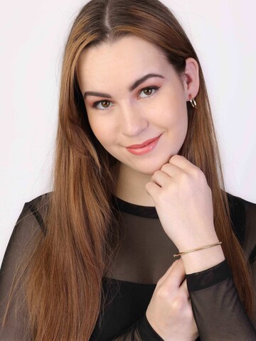 Lucardi Bracelet 'Klassisch' in Gold: front