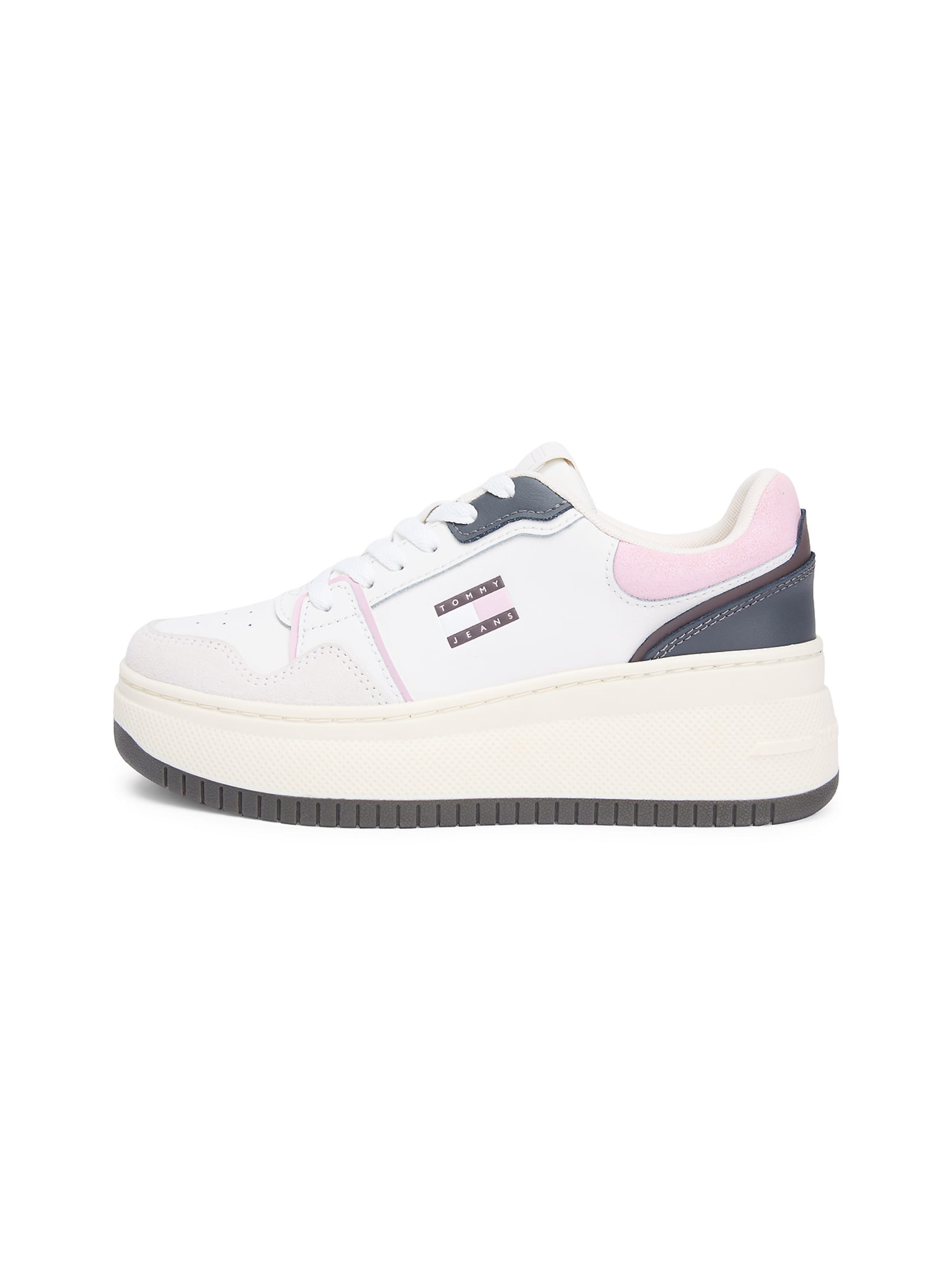 Tommy Jeans Platform trainers in White: front
