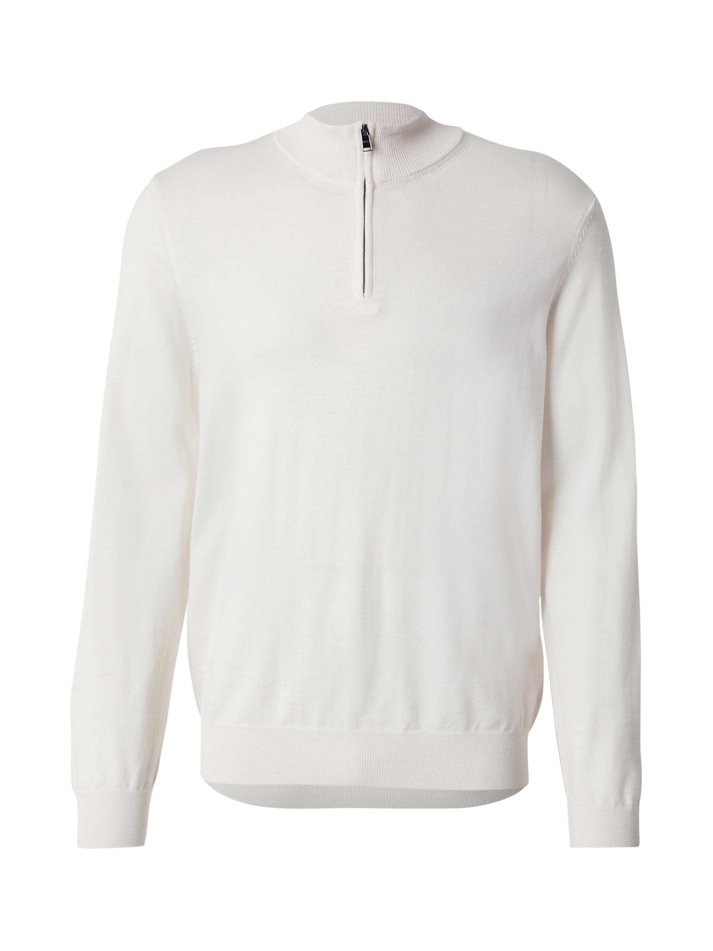 Pulover 'Ebenji' de la BOSS pe alb: față