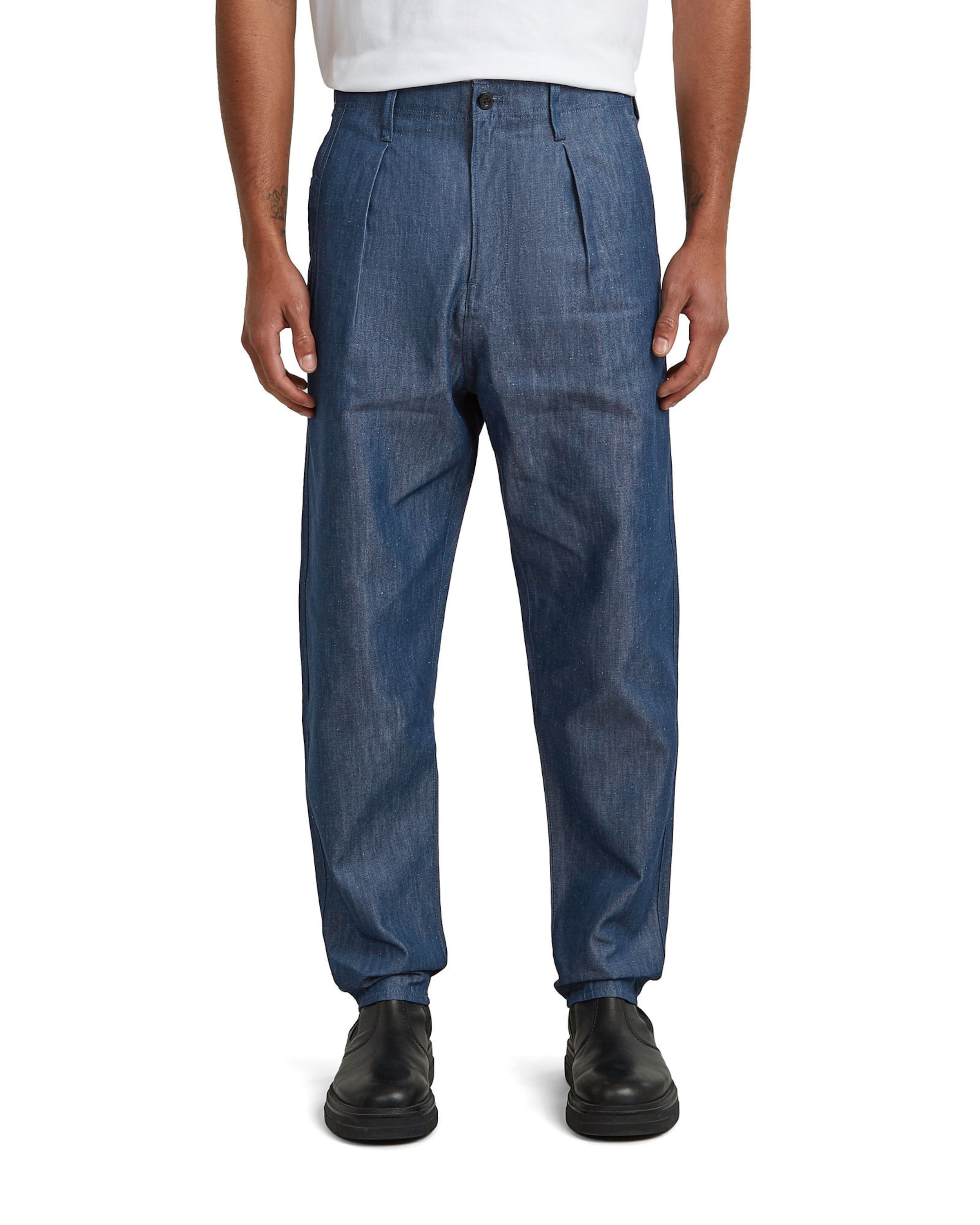 Regular Jean à pince G-STAR en bleu : devant