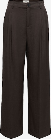 JDY Pleat-Front Pants 'RIVER' in Brown: front