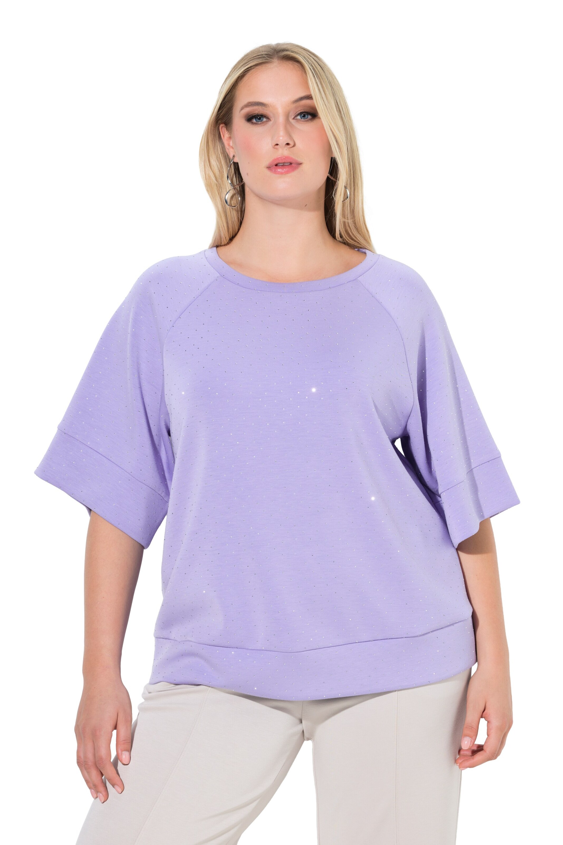 Ulla Popken Shirt in Lila: Vorderseite