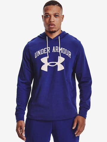 UNDER ARMOUR Athletic Sweatshirt 'Rival' in Blue: front