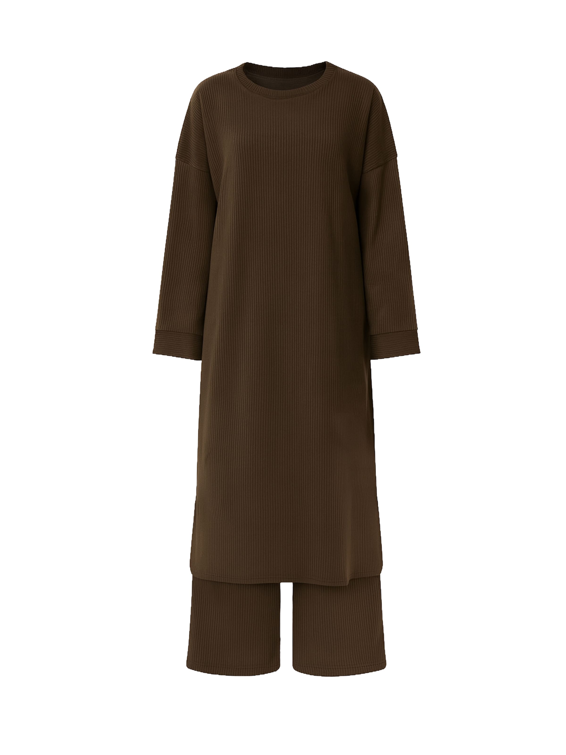 Elara Hausanzug in Braun: Vorderseite