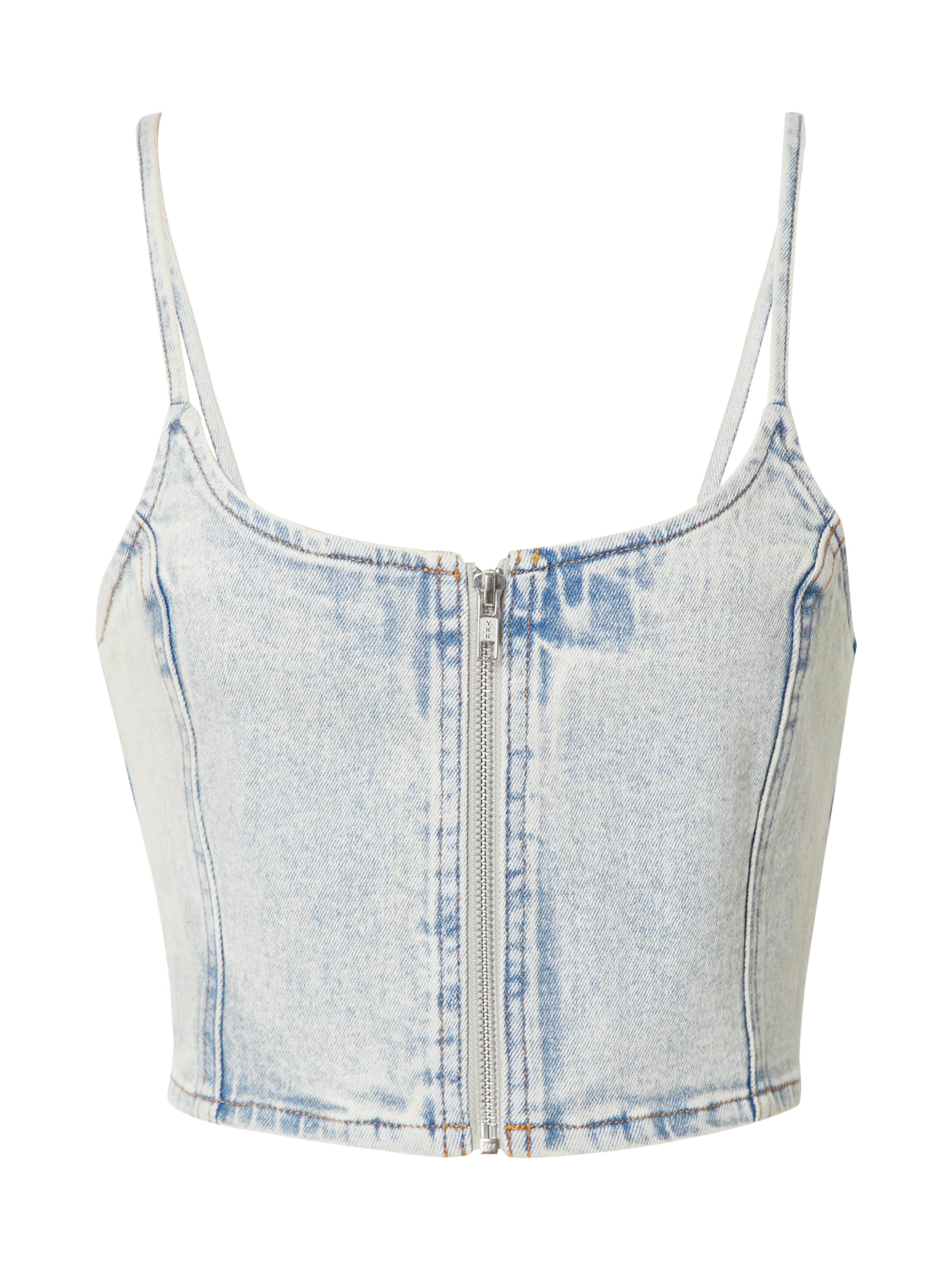 Monki - Top em azul: frente