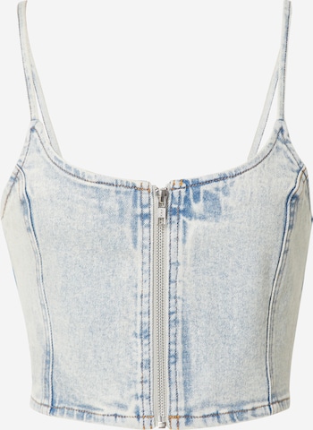 Monki Top in Blue: front