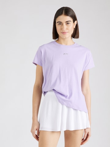T-shirt DKNY Performance en violet : devant
