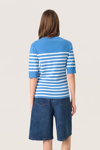 SOAKED IN LUXURY Sweater 'SLSpina' in Blue