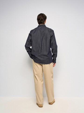 Salsa Jeans Regular fit Overhemd in Blauw